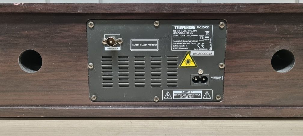Wieza multimedialna bluetooth, DAB +,USB. TELEFUNKEN MC-2000