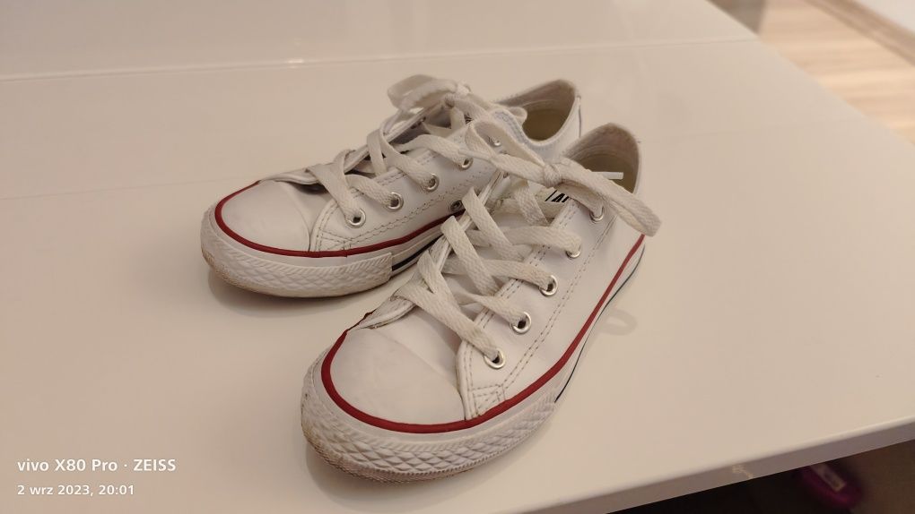 Buty Converse 32 33 wkladka 21 cm skórzane