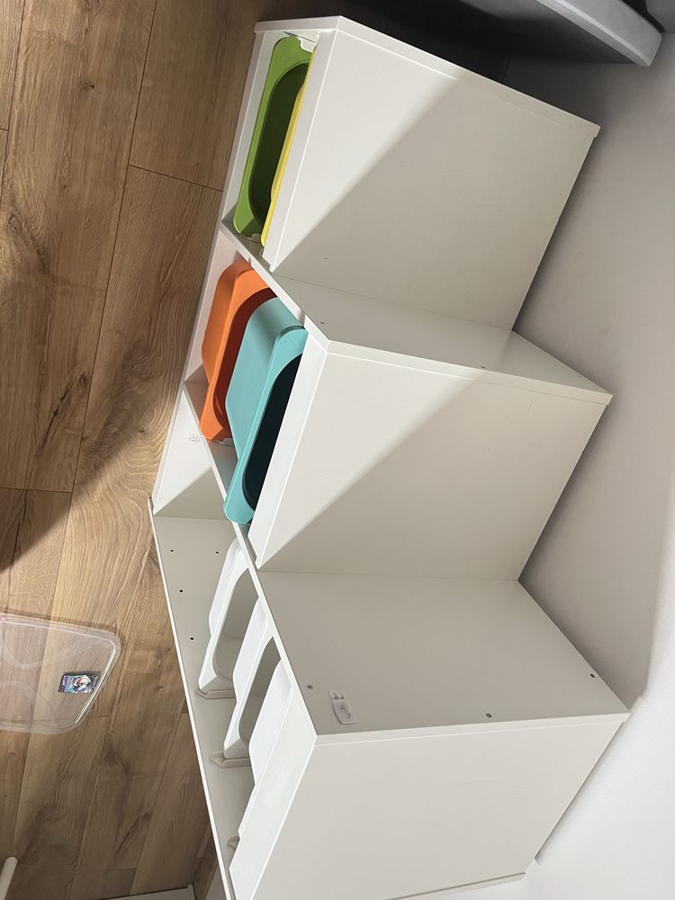 IKEA TROFAST z pojemnikami i 3 pokrywki