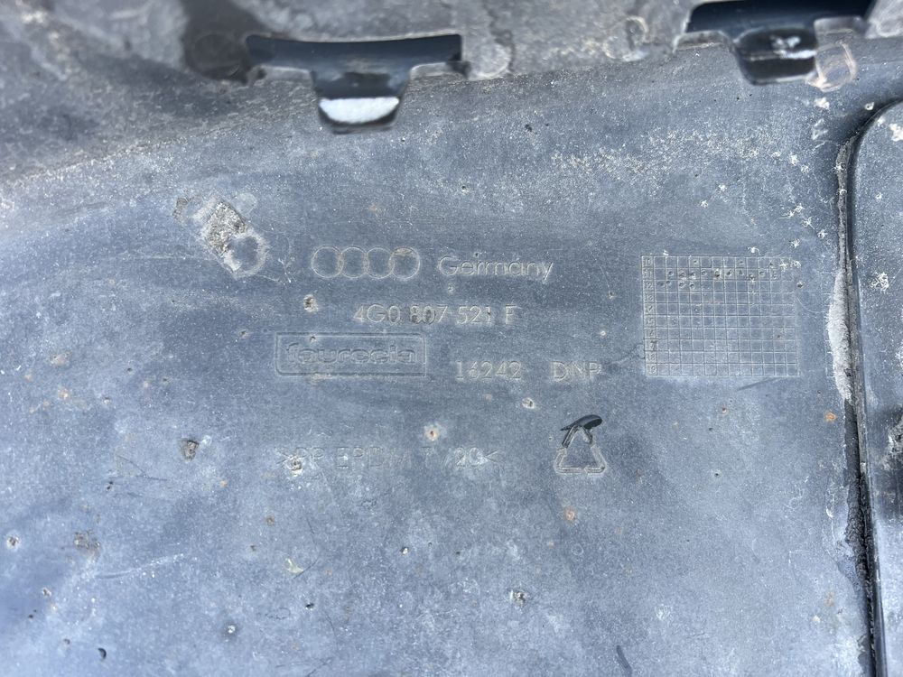 Audi A6 C7 S-line DoRest спойлер Ауді а6 с7 губа заднього бампера