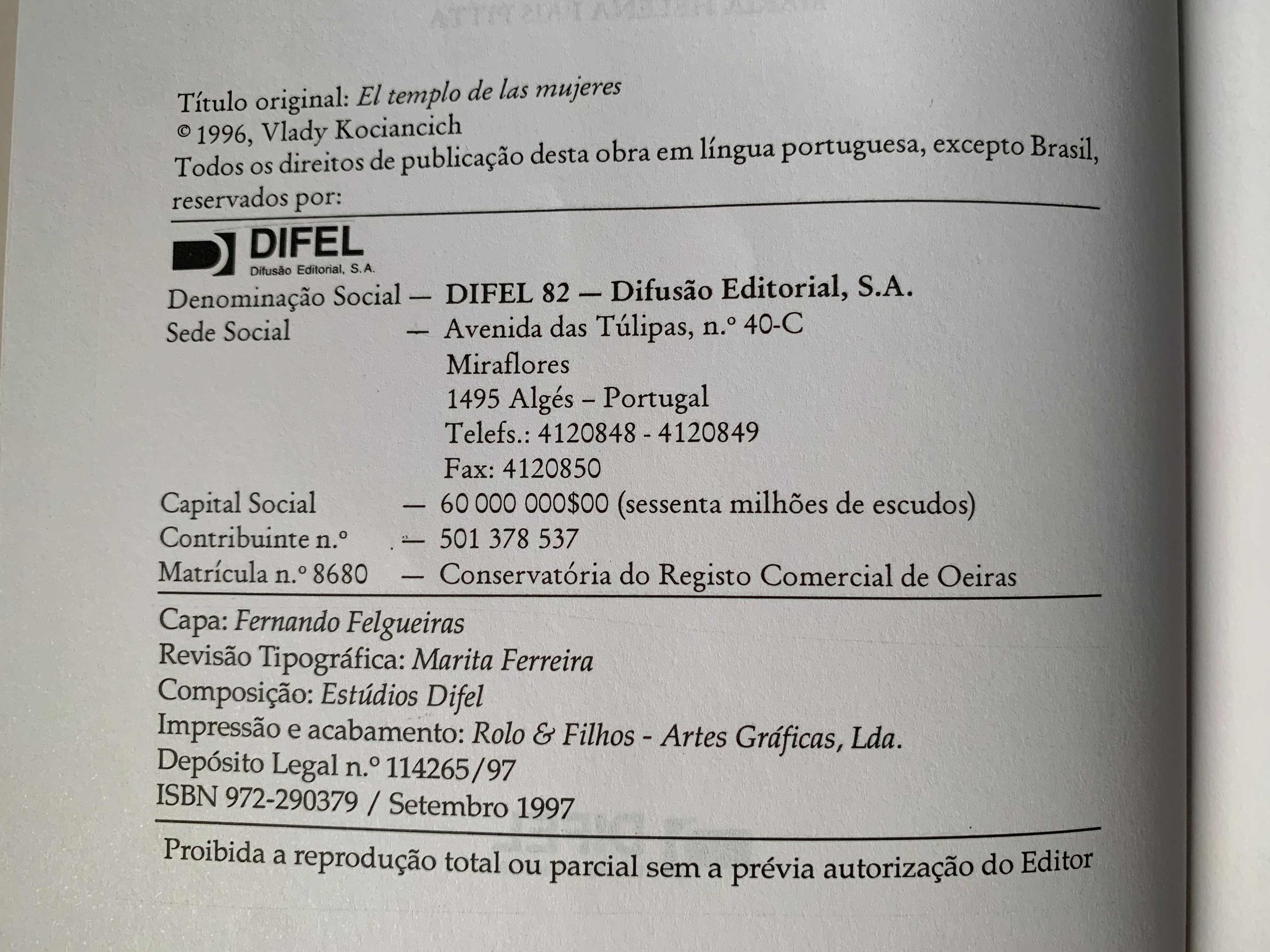 O Templo das Mulheres, de Vlady Kociancich