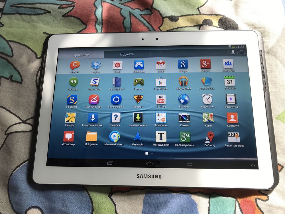 Хорошый планшет для учебы Samsung Galaxy Tab-2. 10 дюймов, 16 Gb