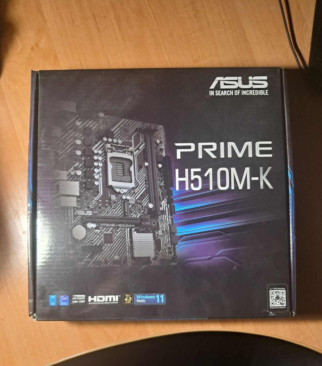 Комплект Материнська плата Asus Prime H510-k, процесор intel core i3-1