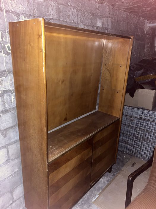 Witrynka vintage PRL regał