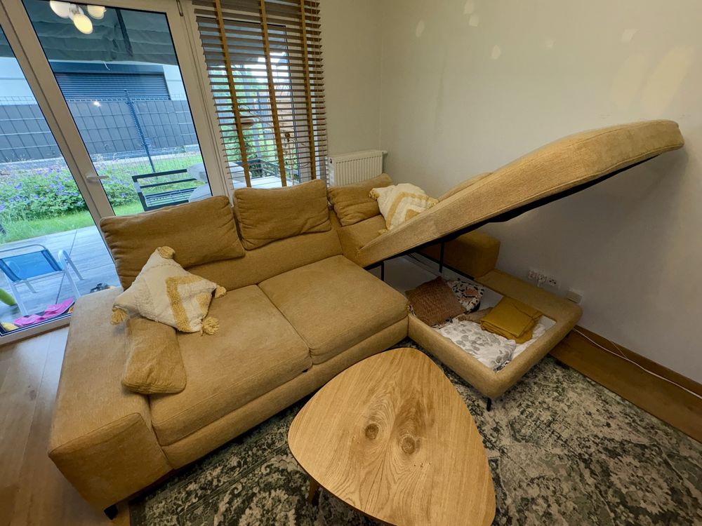 Sofa narożna z funkcją spania, narożnik
