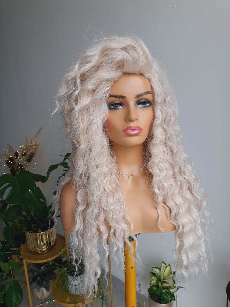 Peruka loki loczki blond afroloki naturalna fryzura