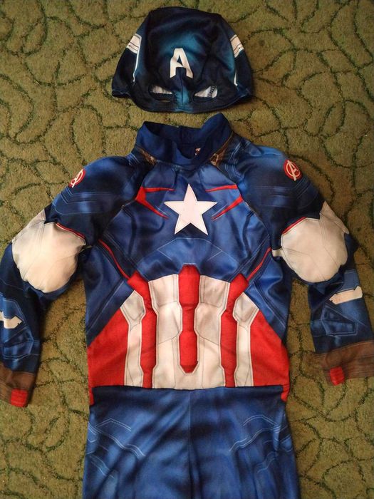 Карнавальный костюм капитана Америки на мальчика 7-8 лет, Марвел