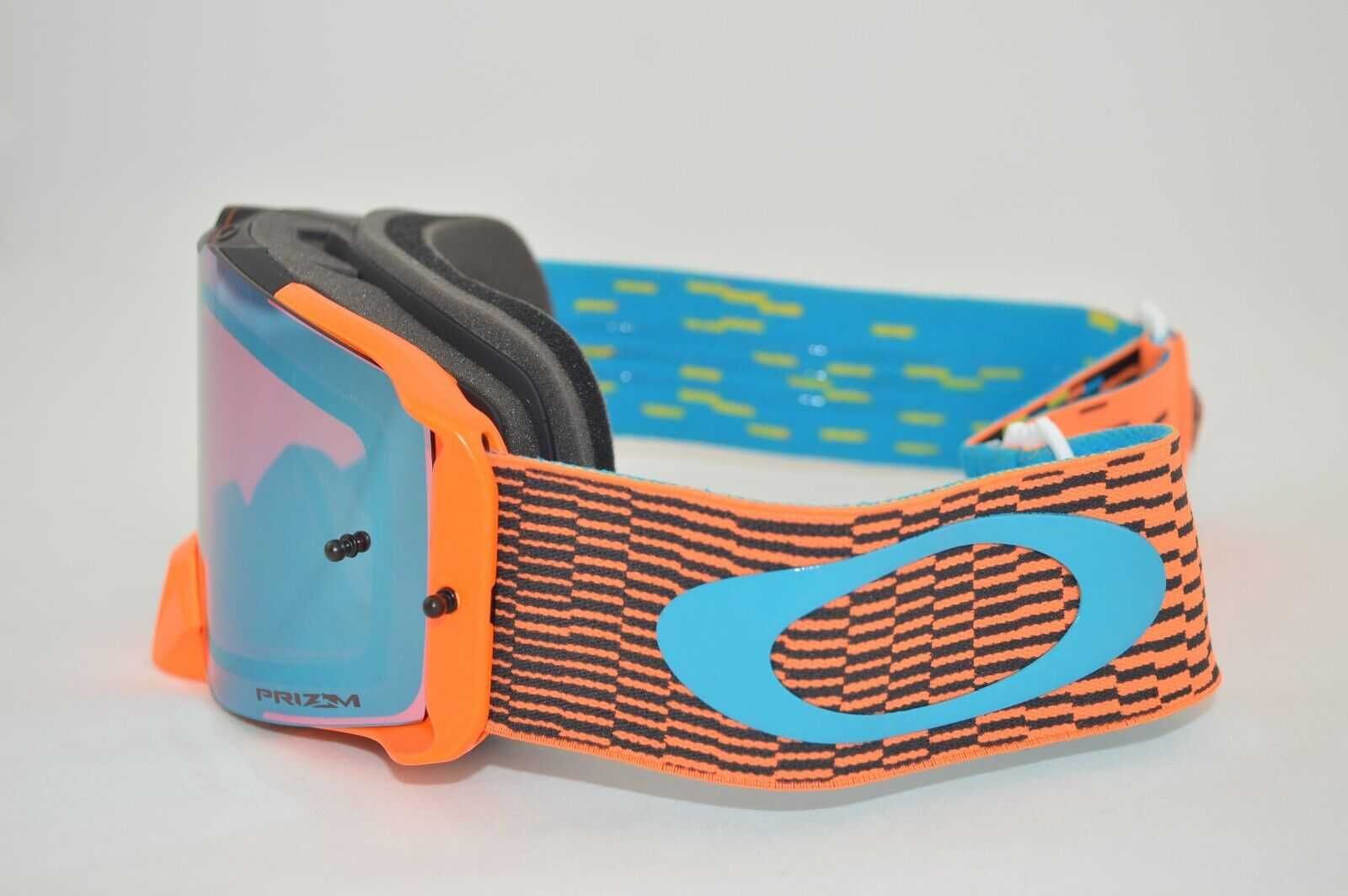 Gogle Oakley Front Line MX Equalizer Orange Blue PRIZM Sapphire atv