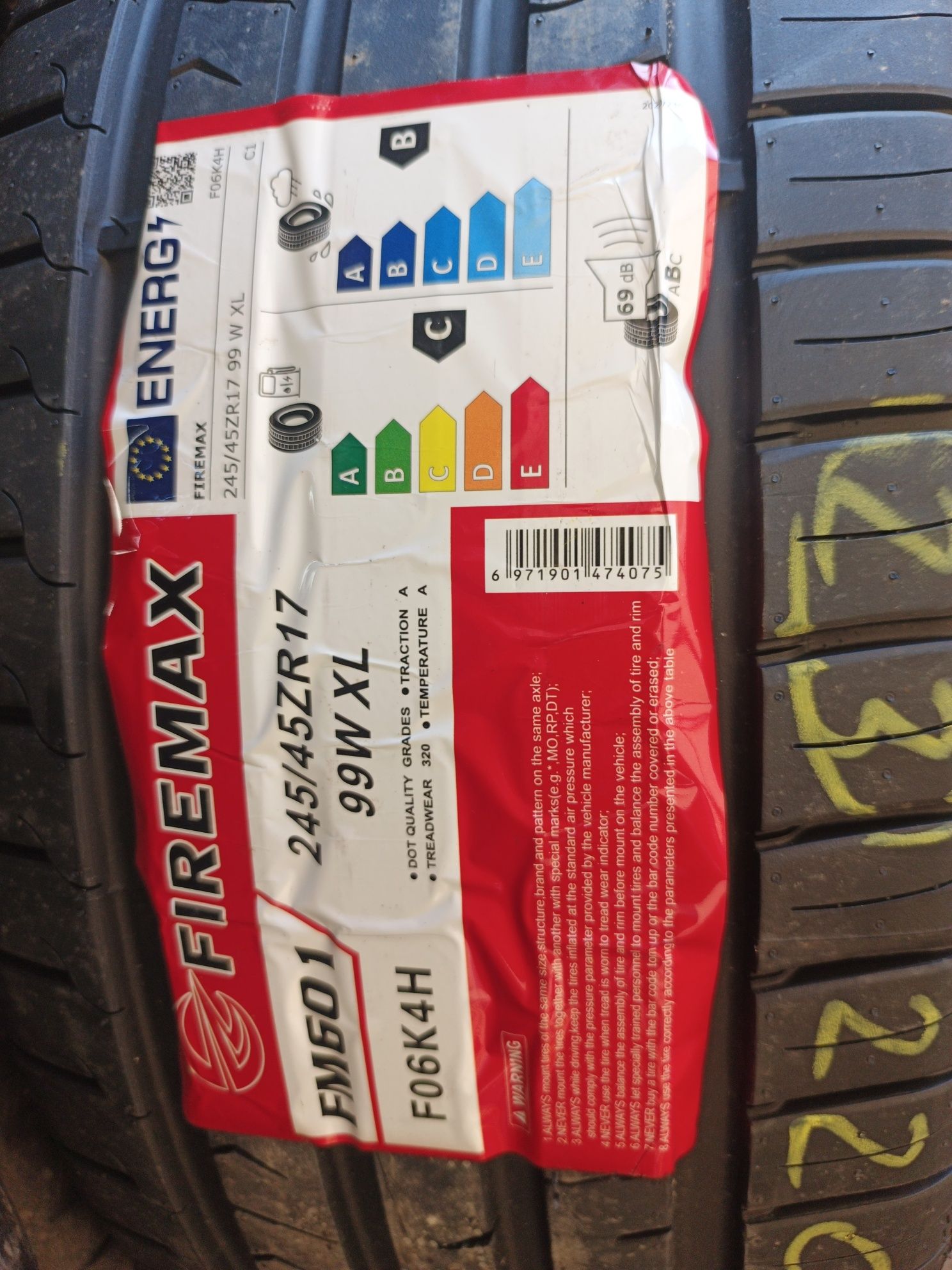 Nowe opony letnie 245/45/17 Firemax 2 sztuki 24r