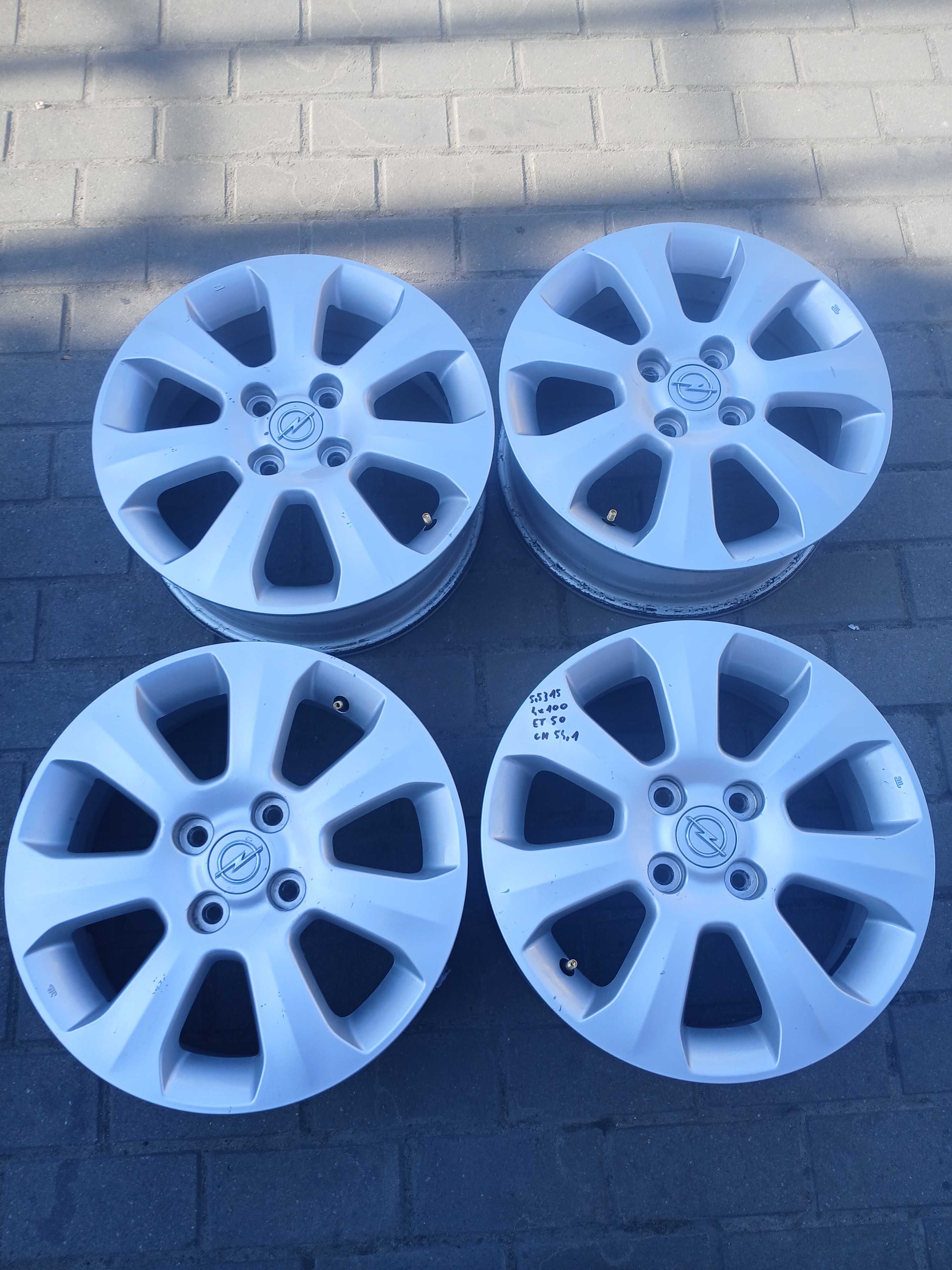 Felgi aluminiowe Opel Agila itp 4x100 5,5j15 et 50 ch 54,1 oryg