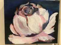 Quadro a óleo "Rosa"