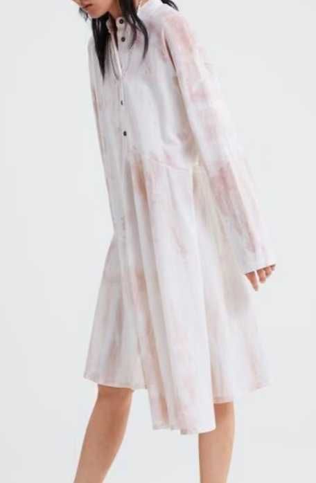 ZARA ASYMETRYCZNA farbowana metoda tie dye zara S, M, L