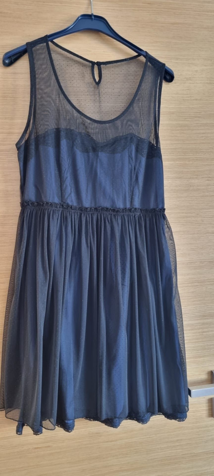 Vestido Gala Azul e Preto