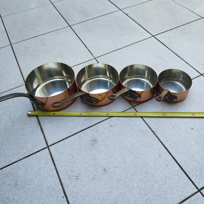 Conjunto de tachos de cobre Novos