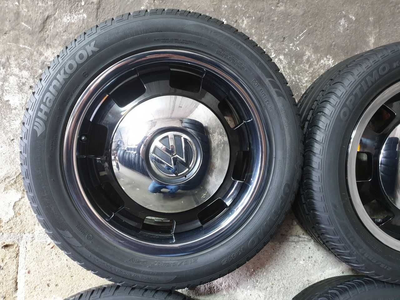 Felgi alu VW Beetle R17 Retro 5x112 opony letnie 215/55R17 7,8mm