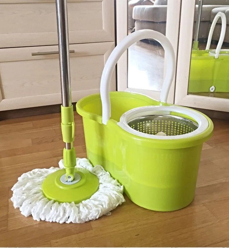 Швабра Spin MOP 360 с турбо отжимом и ведром, 1 насадка в комплекте