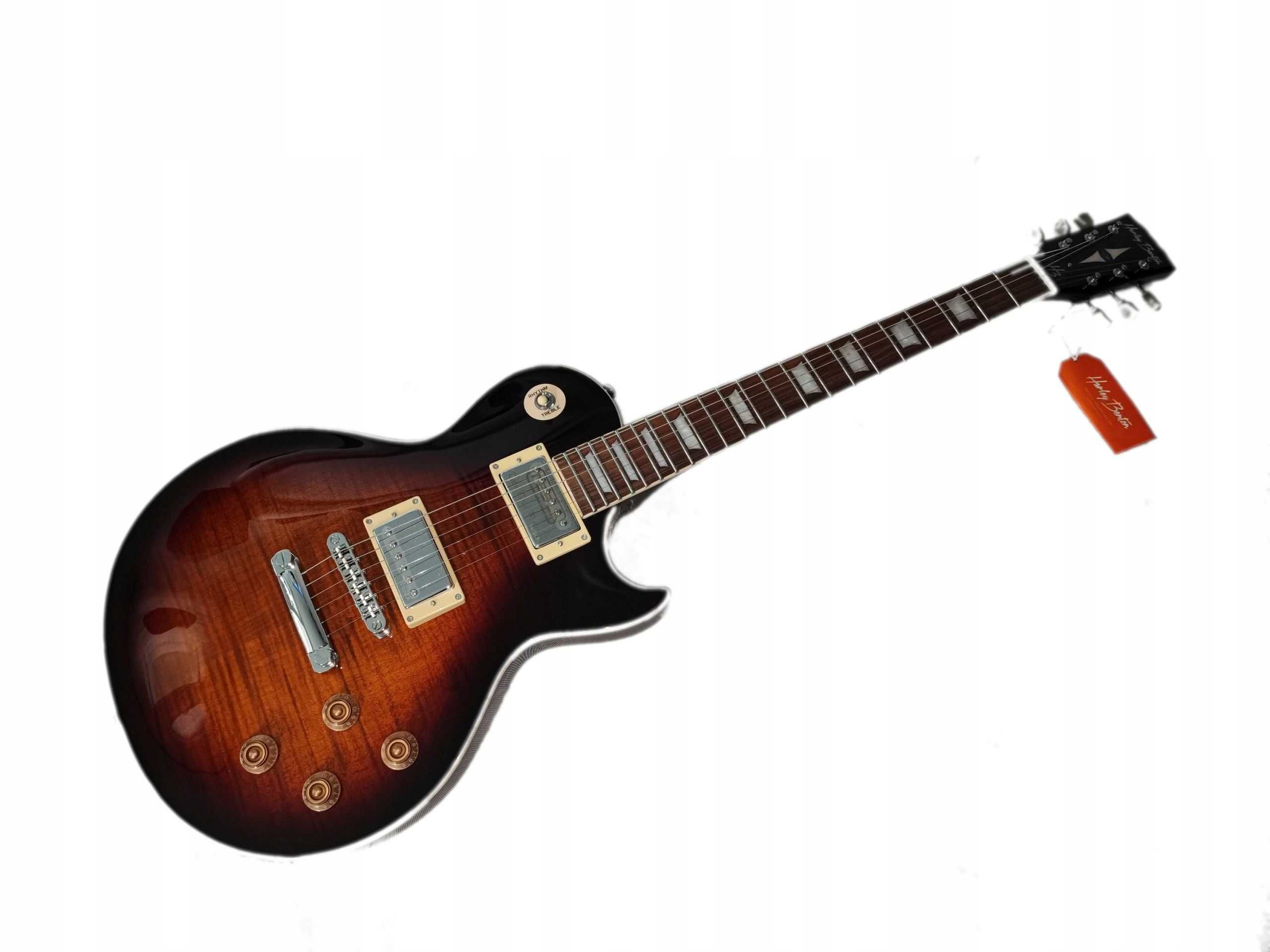 Harley Benton SC-550 FTF nowa gitara Les Paul - ustawiona