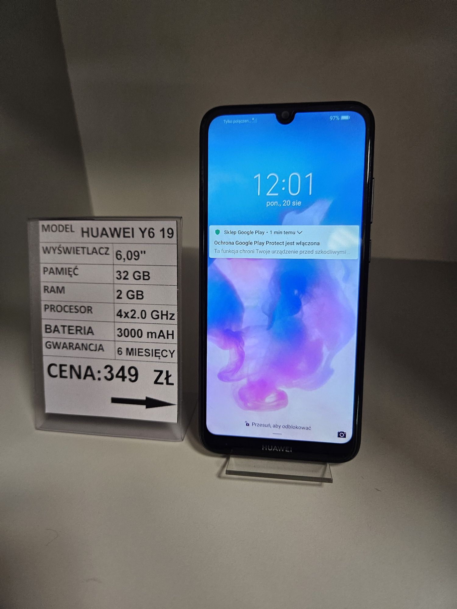 Huawei y6 19 32GB i 2GB ram