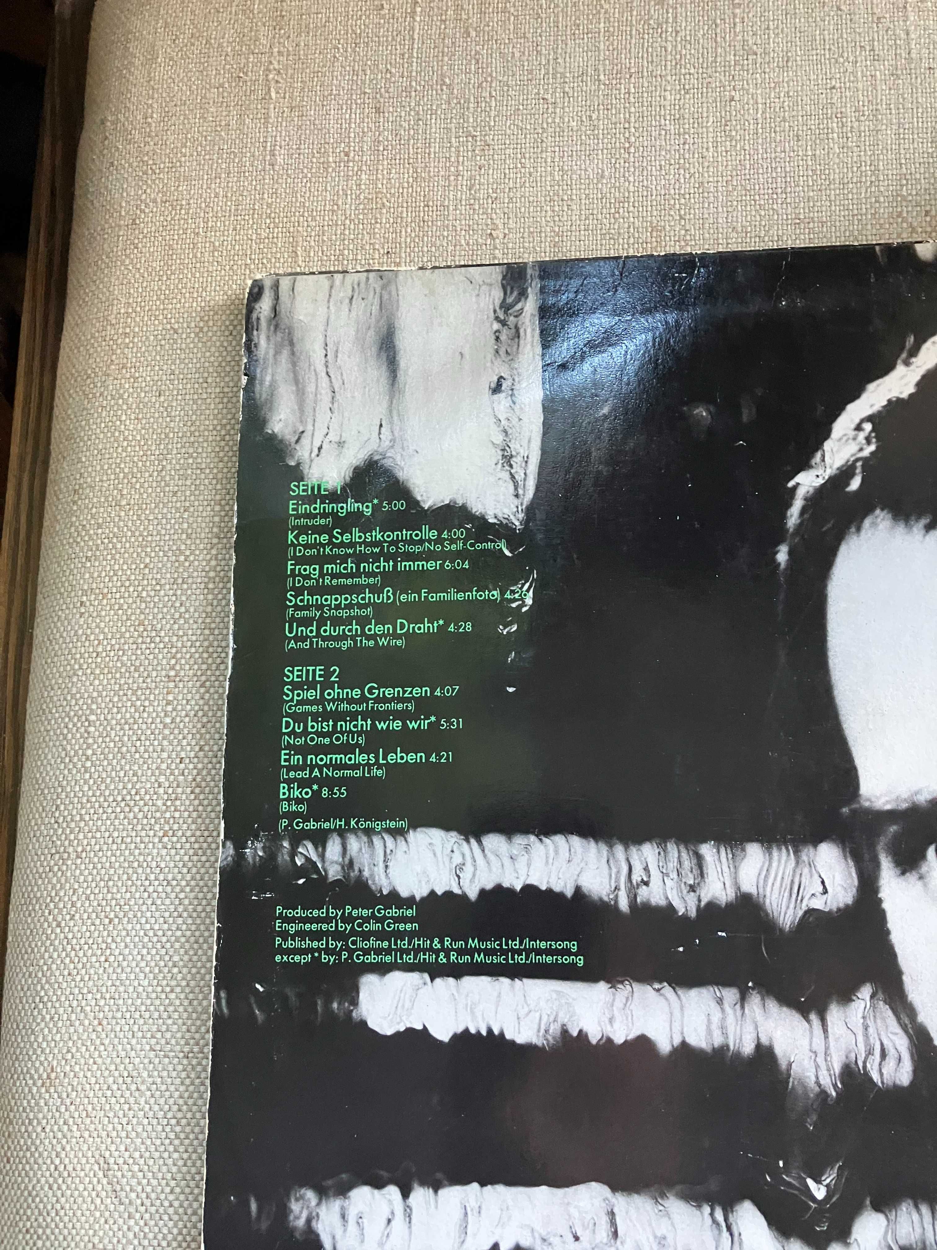 winyl  Peter Gabriel " ein  deutsches album "  very good