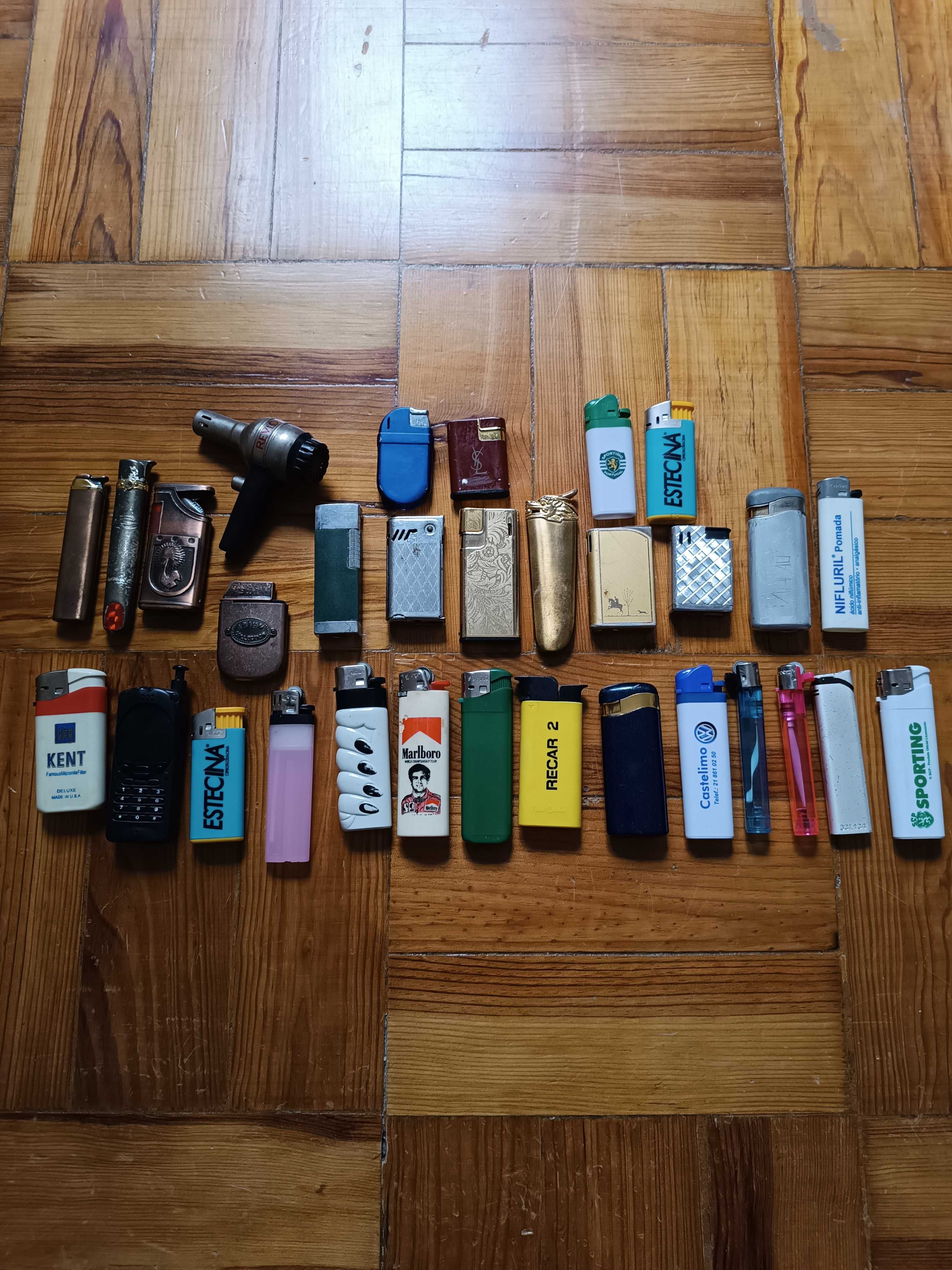 31 isqueiros usados