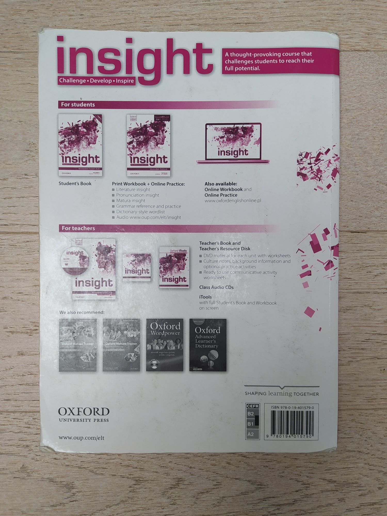 Insight Intermediate Workbook ćwiczenia