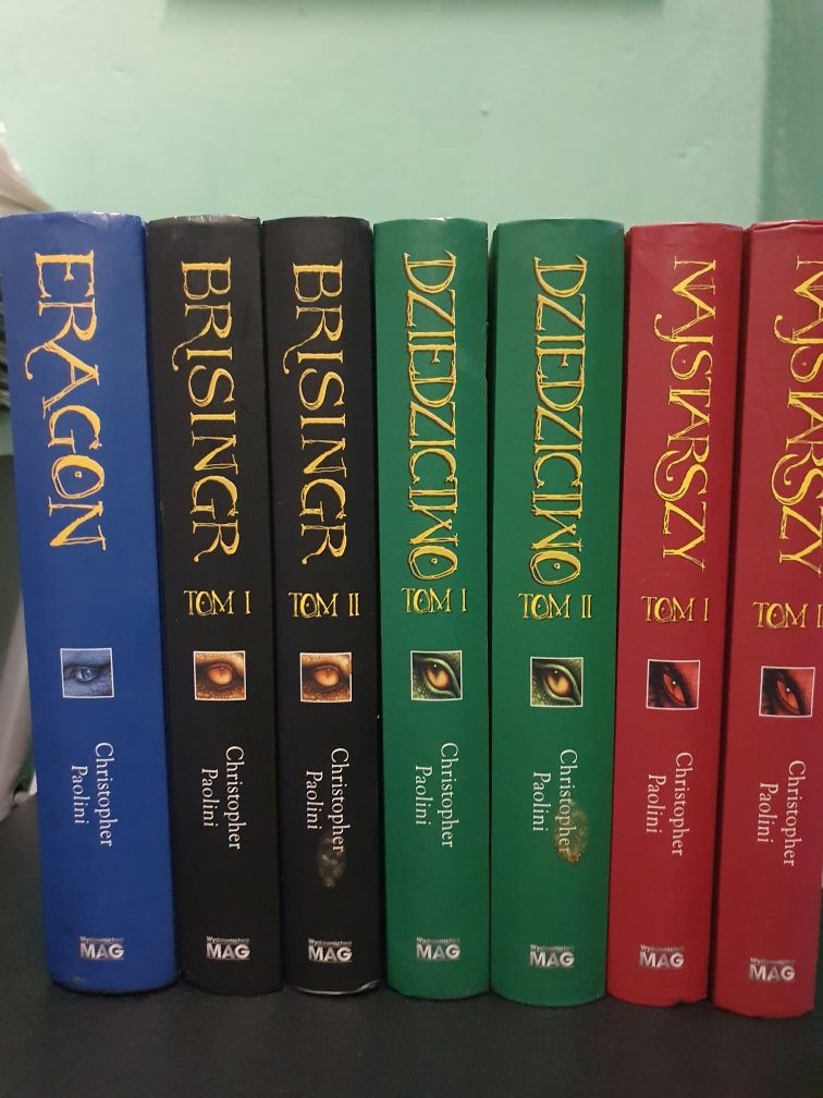 Christopher Paolini 7 szt Dziedzictwo Najstarszy