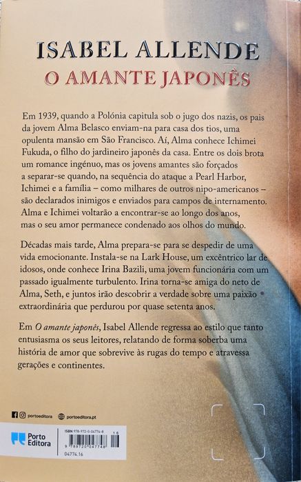 O Amante Japonês;  De Amor e de Sombra de Isabel Allende
