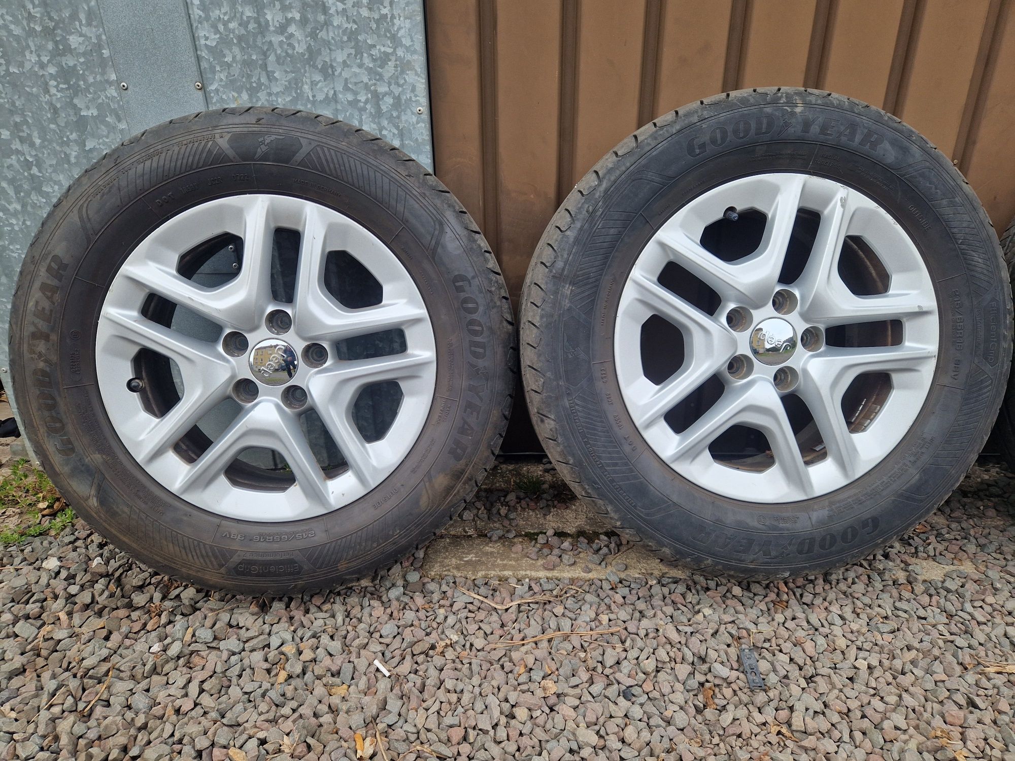 Oryginalne koła alufelgi 5x110 Jeep Compass II 215/65/16 Goodyear