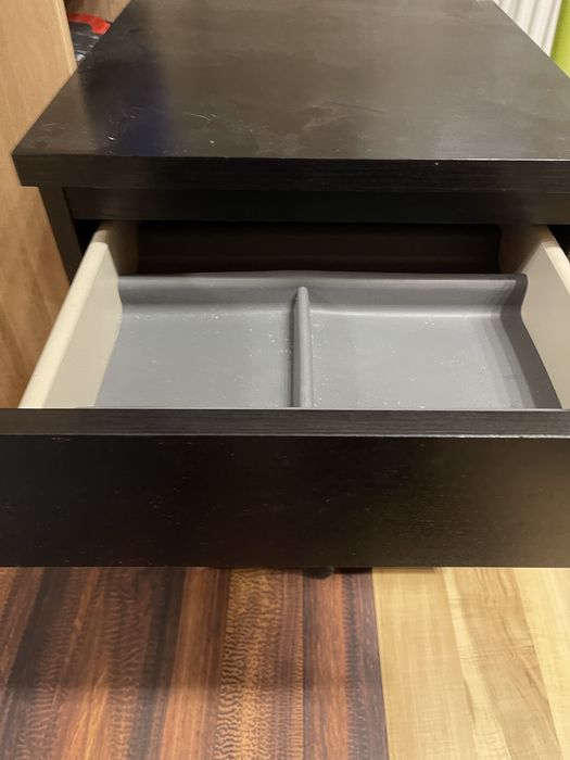 Komoda malm ikea na kółkach czarna 42x59