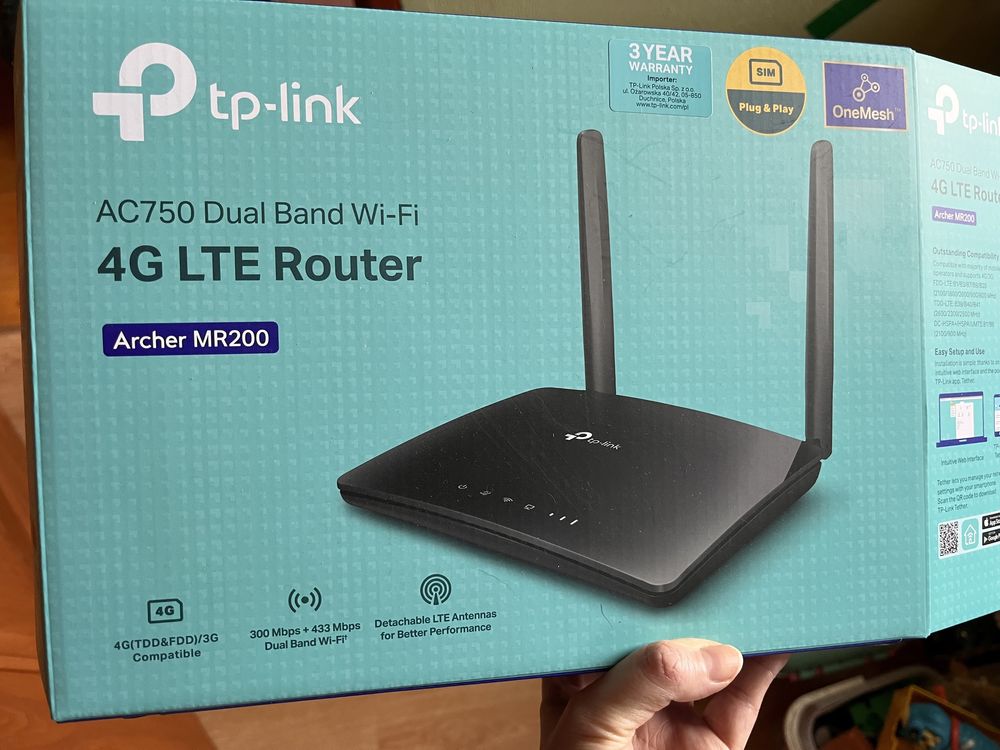 Tp link AC750 dual band wi fi 4G LTE router