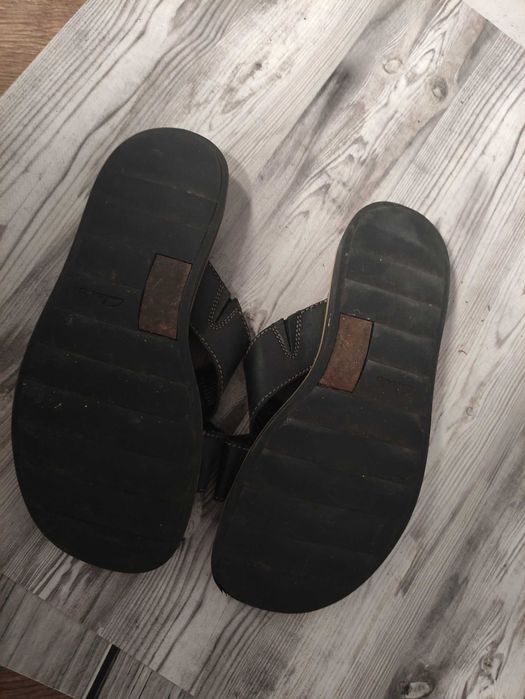 Шкіряні шльопанці Clarks, розмір 40