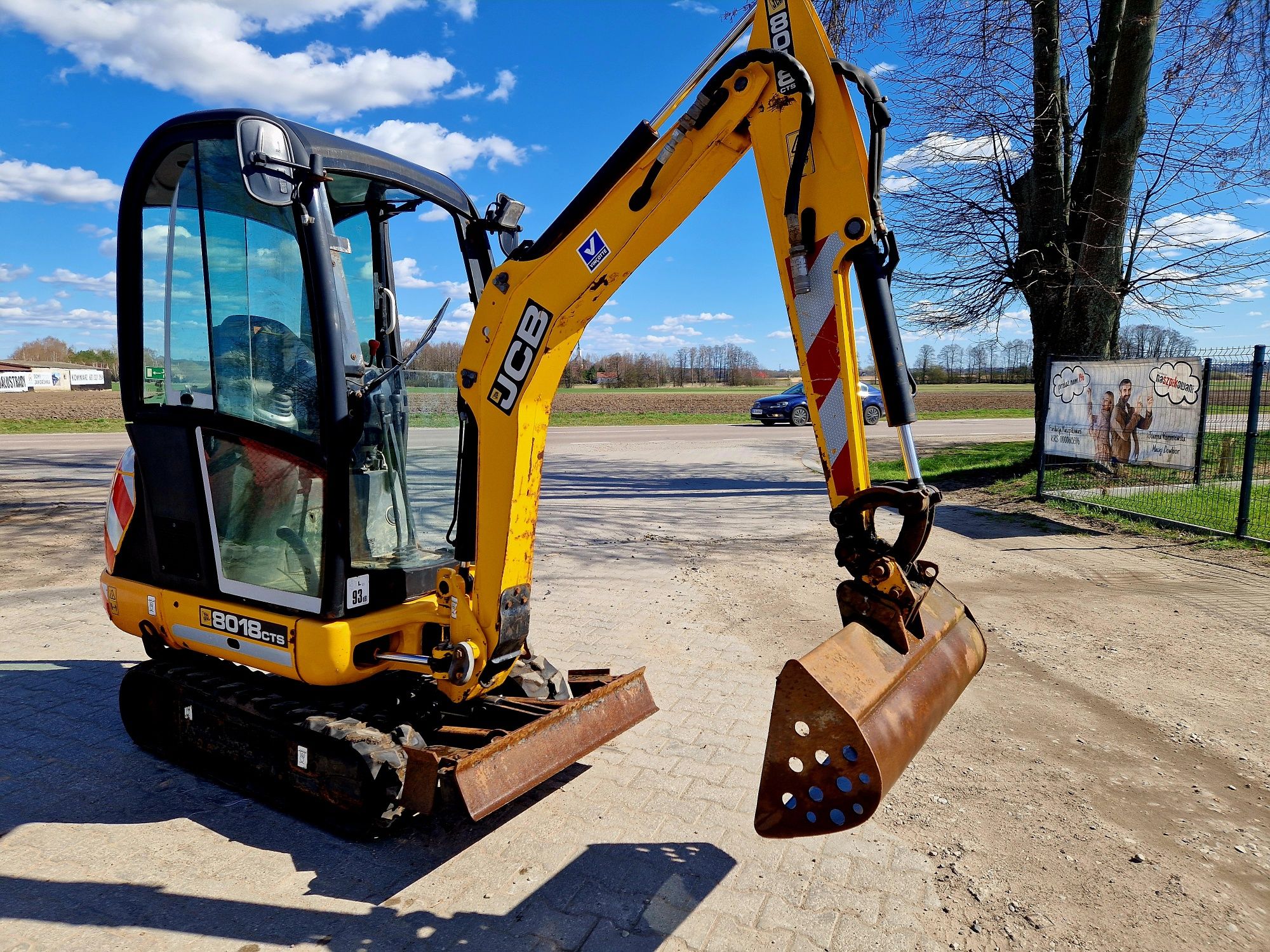 Jcb 8018 CTS 1400mth 2017r 3 łyżki +Młot Mini koparka Kubota