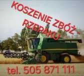 Koszenie zbóż, rzepaku - wywóz zboża. Gminy - GZY, GOŁYMIN, ŚWIERCZE