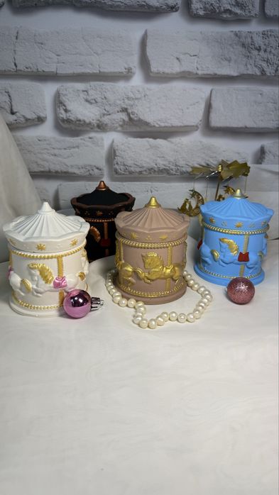 Шкатулка карусель/свеча