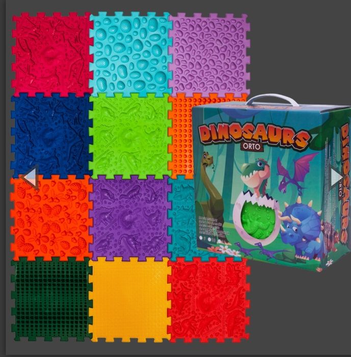 Масажні килимки Ортек Динозаври 12 шт.