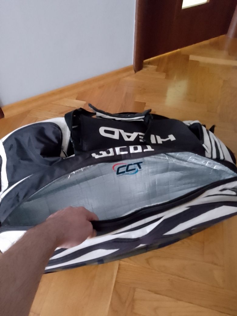 Maxi termobag-torba head team 9rakiet,7przegród,strój,buty,napoje itd