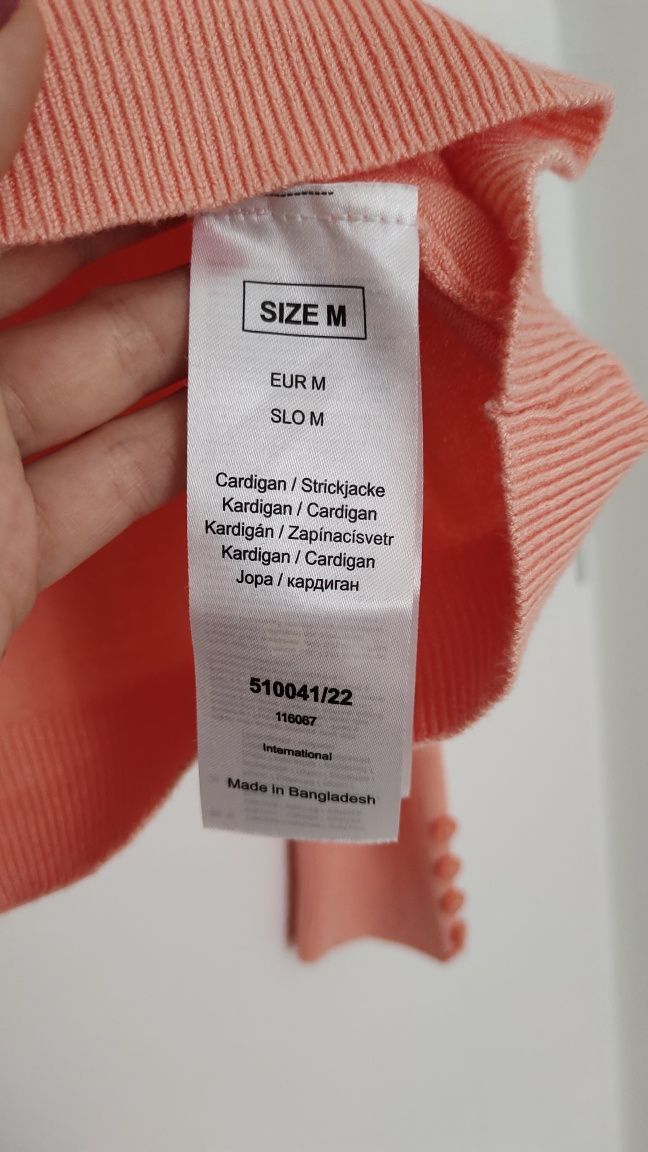Cienki długi kardigan/rozpinany sweter Orsay, EUR M