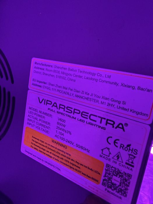 Viparspectra 600W LED
