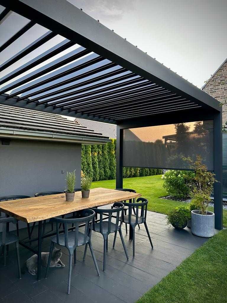 Pergola Aluminiowa Najmocniejsza konstrukcja wodoszczelna LED