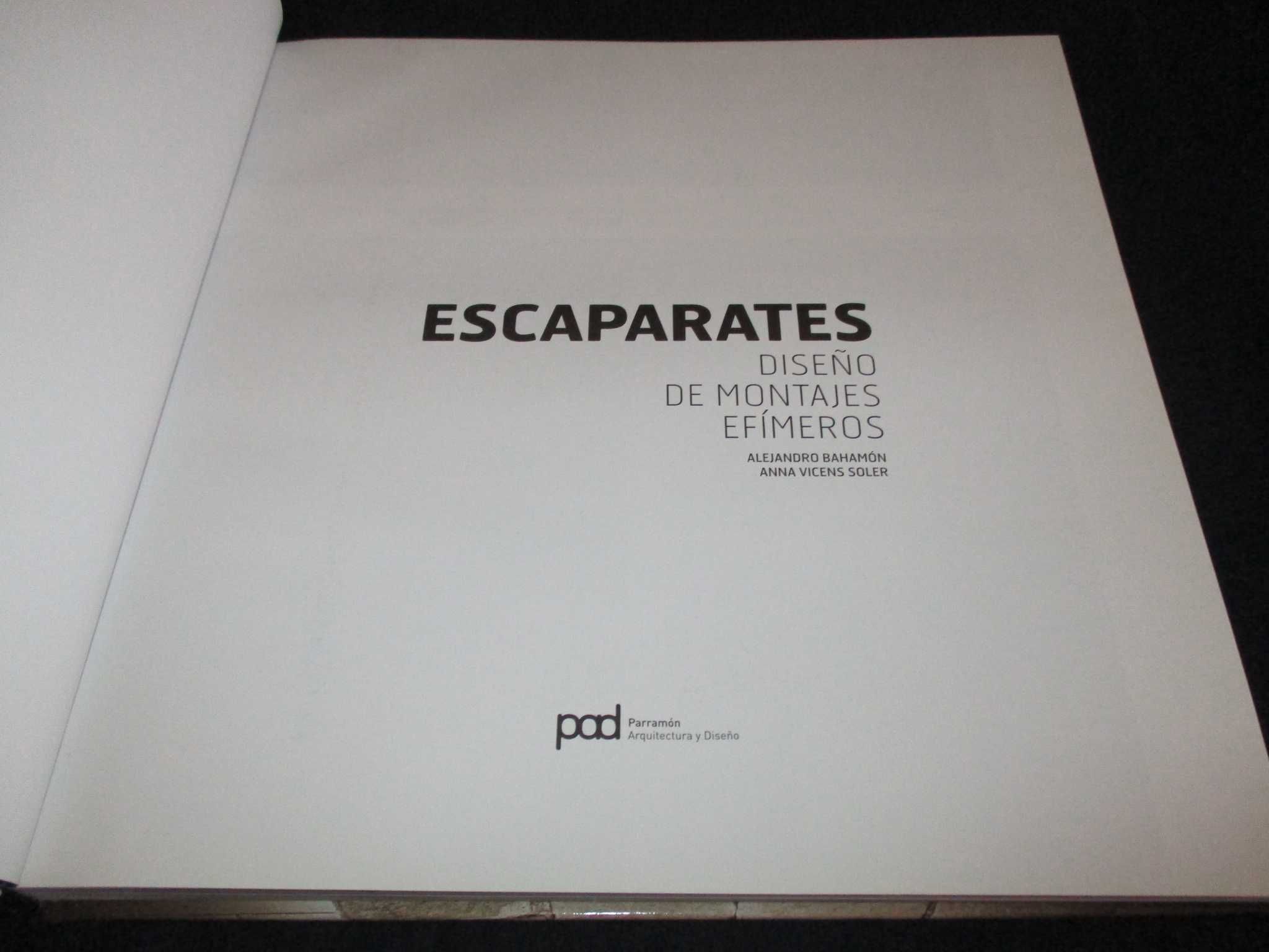 Livro Escaparates Diseño de montajes efímeros Parramón