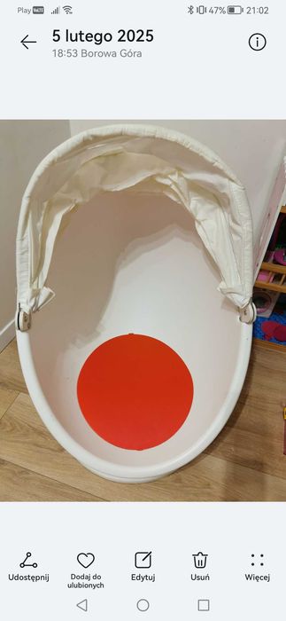 Fotel obrotowy biały jajko IKEA PS LÖMSK