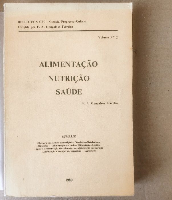 SAÚDE e ALIMENTAÇÃO - Vários Livros