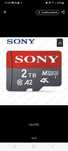 Karta SD + adapter SD Sony 2 TB
Plug and play