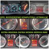 OPEL Rozszerzenie BC aktywacja komputera licznika Astra Corsa Insignia