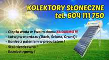 Kolektory Solary ciśnieniowe słoneczne - STAL NIERDZEWNA-MONTAŻ