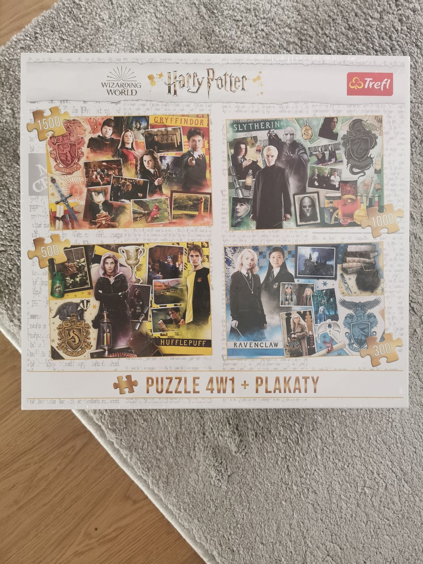 Puzzle Trefl Harry Potter 4 w 1 + plakaty