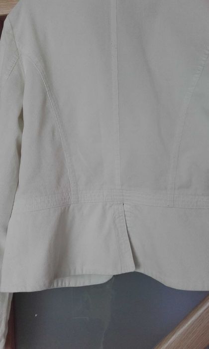 Żakiet biały damski krótki, L