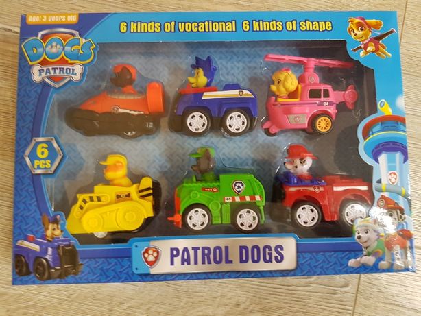 Psi patrol patrol zestaw 6pojazdów z napędem