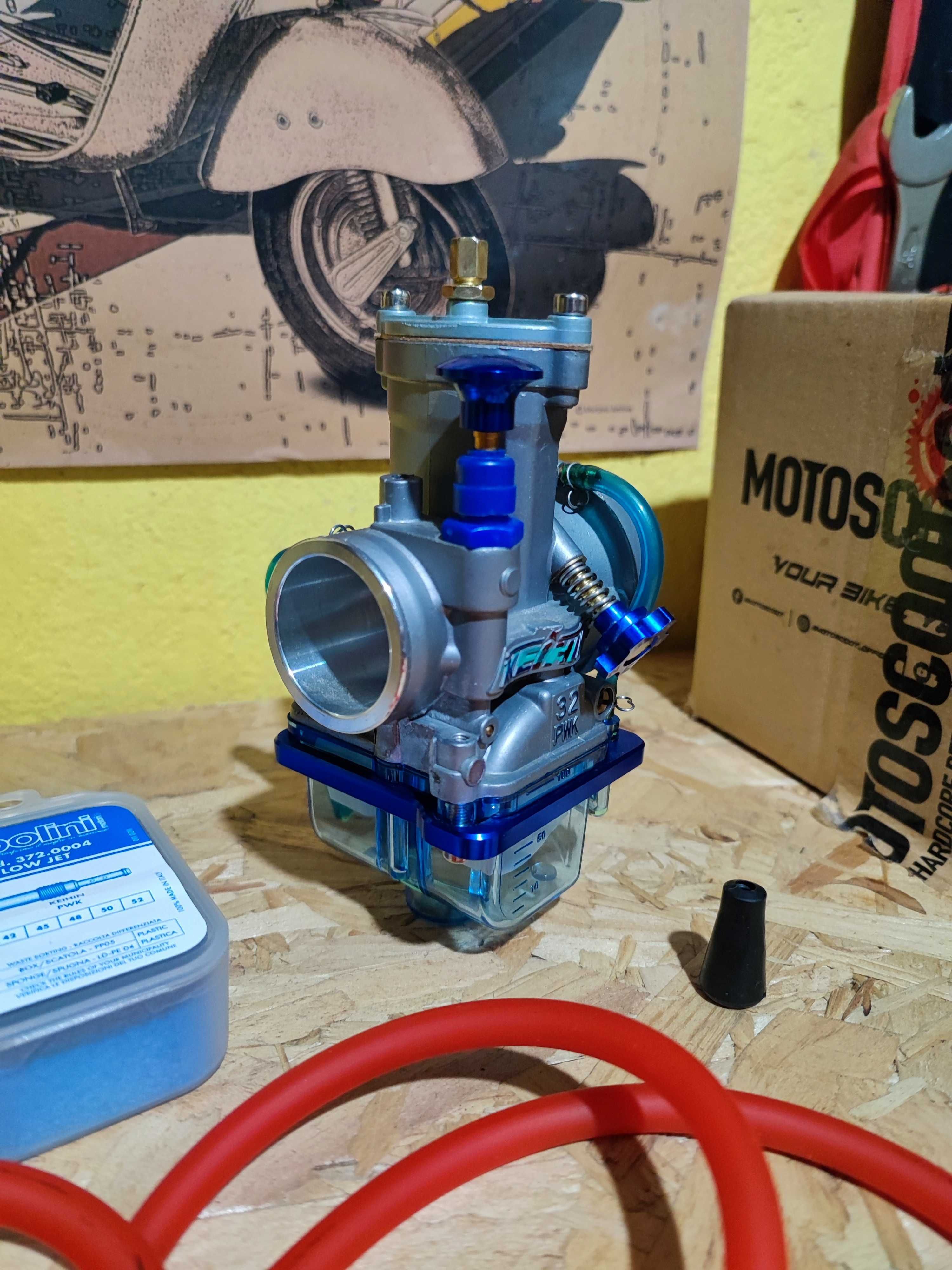 Carburador KEIHIN PWK 32mm + Kit de Giglers Polini (Baixas)