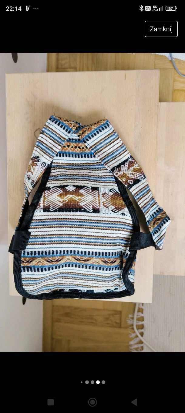 Dziecięcy plecaczek plecak boho azteckie wzory